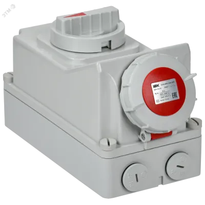 Розетка с механической блокировкой ССИ-815 16А 6ч 380В 3P+PE+N IP67 IEK