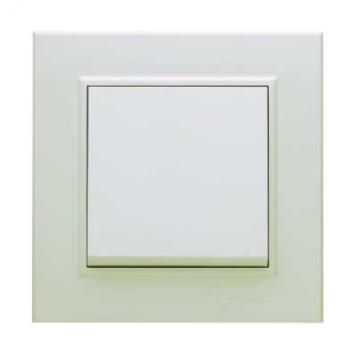 Выключатель одноклавишный  KAREA белый