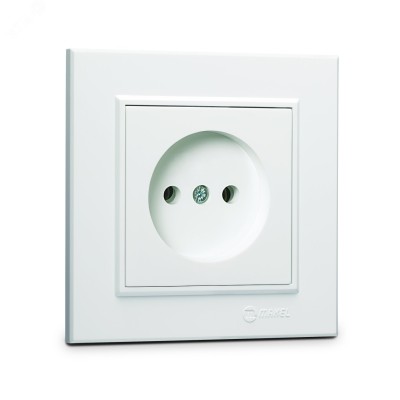 Розетка без заземления 16А KAREA белый