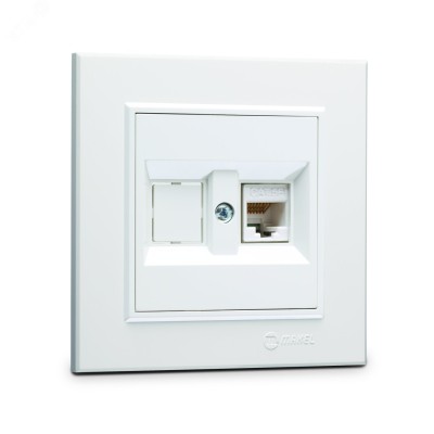 Розетка компьютерная RJ45 KAREA белый