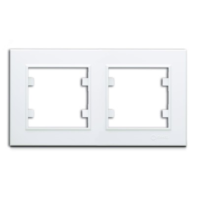 Рамка двухпостовая KAREA горизонтальная белый