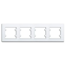 Рамка четырехпостовая KAREA горизонтальная белый