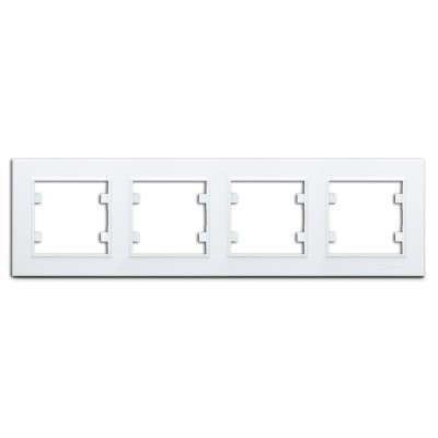 Рамка четырехпостовая KAREA горизонтальная белый