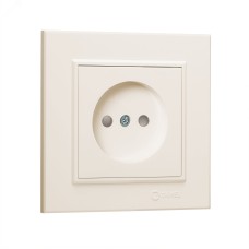 Розетка без заземления 16А KAREA бежевый
