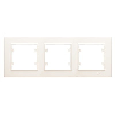 Рамка трехпостовая KAREA горизонтальная бежевый
