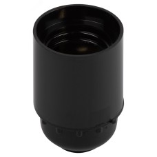 Патрон ЭРА Е27 подвесной бакелит черный без наклейки групповая упаковка 50 шт