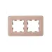 BRITE Рамка 2 поста РУ-2-2-Бр стекло дымчатый RE IEK