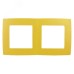 12-5002-21 ЭРА Рамка на 2 поста, Эра12, жёлтый (10/100/3600)