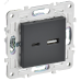 SKANDY Розетка USB A+C 18Вт SK-R13T титан IEK