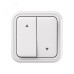 Выключатель, для жалюзи белый, ОП, винтовые клеммы белый, Бронто EKF