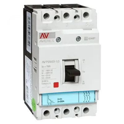 Выключатель автоматический AV POWER-1/3 16А 35кА TR