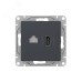 Механизм розетки HDMI+RJ45 (cat5)  графит Эпика EKF