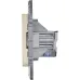 Розетка компьютерная RJ45 категория 6 UTP слоновая кость INSPIRIA