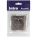 Розетка Intro Accent 6-410-08 , P+E Schuko со шторками, 16А-250В + 2хUSB, IP20, СУ, бронза