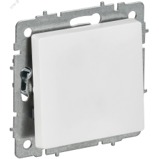 BRITE Выключатель 1-клавишный самовозвратный 10А ВС10-1-4-БрАБ арктический белый IEK