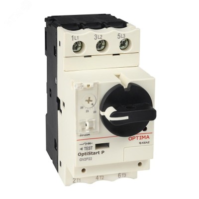 Выключатель автоматический OptiStart P GV2P10 с уставкой расцепителя 4-6,3A