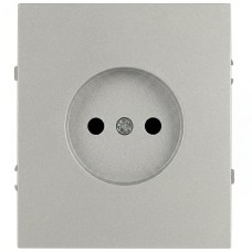 Розетка скрытого монтажа в рамку без заземления 2P 16А-250В алюминий 16-2106-03 Arktik