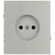 Розетка скрытого монтажа в рамку без заземления 2P 16А-250В алюминий 16-2106-03 Arktik