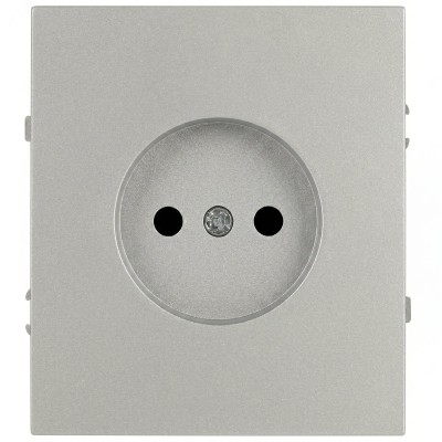 Розетка скрытого монтажа в рамку без заземления 2P 16А-250В алюминий 16-2106-03 Arktik