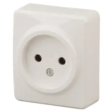 11-2201-02 ЭРА Розетка 2P, 16A-250В, IP20, ОУ, Эра Эксперт, сл.кость (20/200/4000)