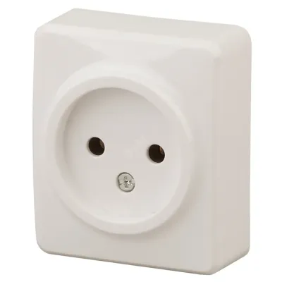 11-2201-02 ЭРА Розетка 2P, 16A-250В, IP20, ОУ, Эра Эксперт, сл.кость (20/200/4000)