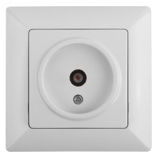 Розетка Intro Solo 4-301-01 TV одиночная, СУ, белый