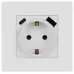 Розетка ЭРА Серия 12 12-4108-01М 2P+E 16A-250В со шторками с USB type-A+C 5В-3А белый матовый