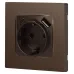 Розетка ЭРА Серия 12 12-4108-13 2P+E 16A-250В со шторками с USB type-A+C 5В-3А бронза