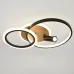 Светильник потолочный светодиодный ЭРА Модерн Rondo CLL-1-85-RC BK с ДУ 85W 3000-6500К черный/дерево