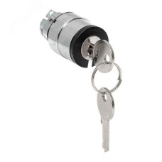 Исполнительный механизм переключателя ХB4 на 2 положения с замком, с фиксацией IP65