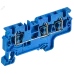ARMAFIX Клемма пружинная CX4-3 BU 4мм2 трехконтактная синяя IEK