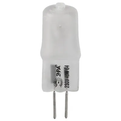 Лампочка галогенная ЭРА G4-JCD-40W-230V-FR G4 40Вт капсула матовая теплый белый свет