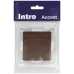 Розетка Intro Accent 6-203-10 2P+E Schuko с крышкой, 16А-250В, IP20, СУ, AL/CU, венге