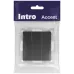 Выключатель Intro Accent 6-106-05 тройной, 10А-250В, IP20, СУ, AL/CU, антрацит