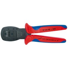 Пресс-клещи для миниатюрныхштекеров параллельный обжимштекеры D-Sub HD 20 HDE 3 гнезда 003-056мм (AWG 32-20) L=190мм двухкомпонентные рукоятки