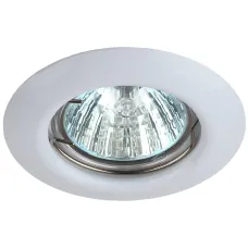 ST3 WH Светильник ЭРА штампованный MR16,12V/220V, 50W белый (200/3000)