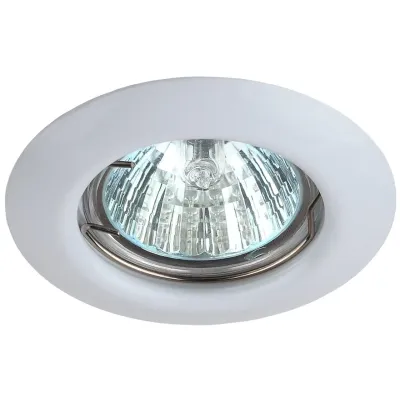 ST3 WH Светильник ЭРА штампованный MR16,12V/220V, 50W белый (200/3000)