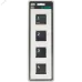 SKANDY Рамка 4-местная SK-F24W стекло арктический белый IEK