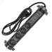 COMFORT Удлинитель У04К 4 места 2P+PE 1,5м 3х1,5мм2 16А USB A+C 20Вт черный IEK