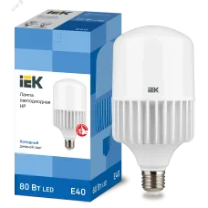 Лампа LED HP 80Вт 230В 6500К E40 IEK
