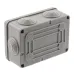 Распаячная коробка ЭРА KORv-120-80-50-6g открытой установки серая 120х80х50мм на винтах 6 гермовводов IP55
