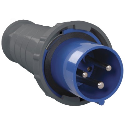 Вилка переносная ССИ-033 2Р+РЕ 63А 200-250В IP54 IEK