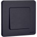 Выключатель 1-клавишный самовозвартный с нормально-открытым контактом 6А безвинтовое крепление антрацит INSPIRIA