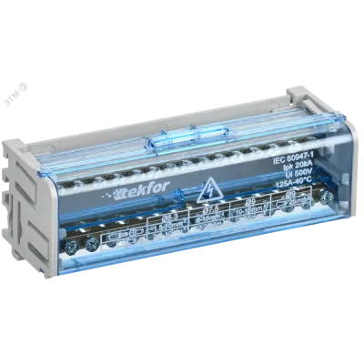 TEKFOR Шины на DIN-рейку (кросс-модуль) ШНК 2х15 L+PEN IEK