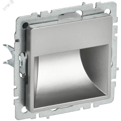 BRITE Подсветка LED встраиваемая ПЛ20-БрС сталь