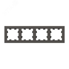 Рамка 4-местная мокко.  пластик Эпика EKF