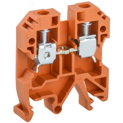 Клемма винтовая КВИ-6мм2 оранжевая