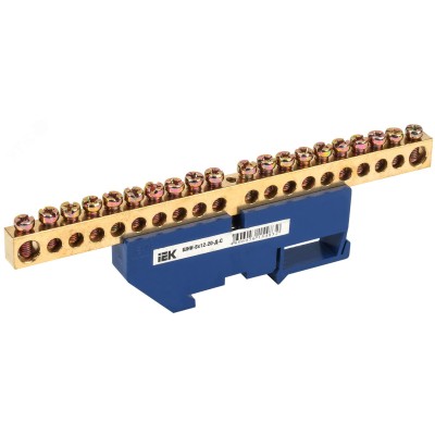 Шина N ноль на DIN-изол ШНИ-8х12-20-Д-С ИЭК