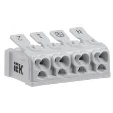 Клемма пружинная соединительная КСП4-2L+N+PE IEK