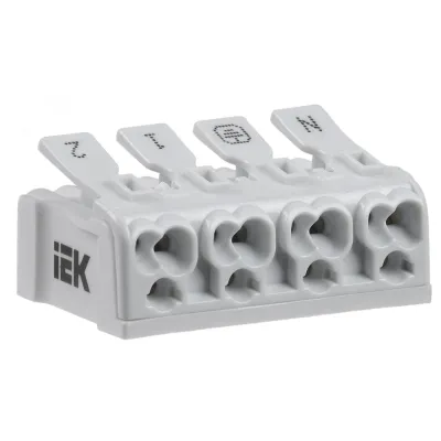 Клемма пружинная соединительная КСП4-2L+N+PE IEK